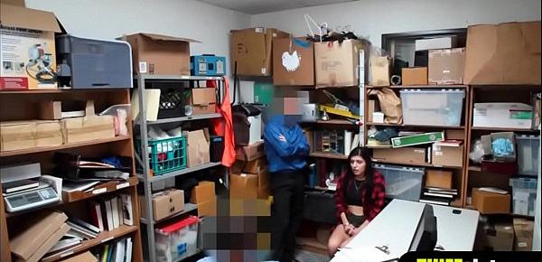  Annoying Texas shoplifter caught and gets double fucked